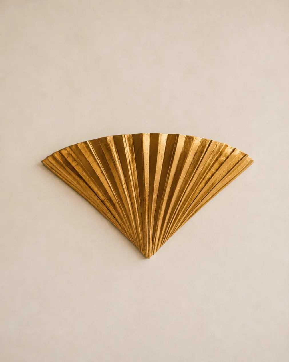 Italian vintage golden wall light.