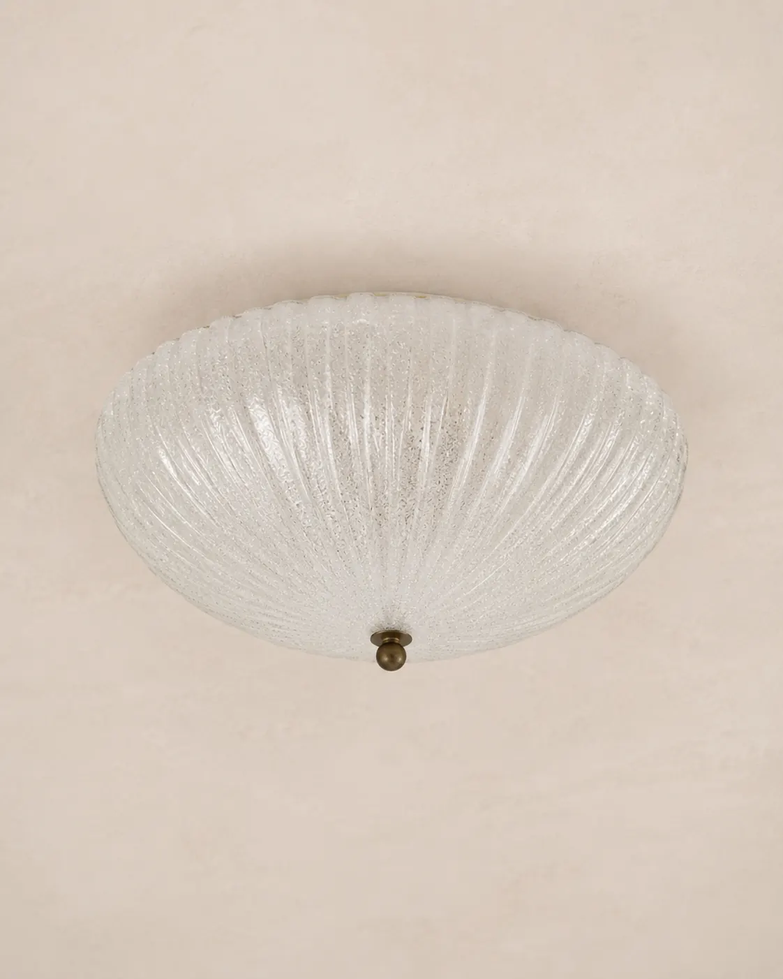 Vintage Murano glass flush mount light.