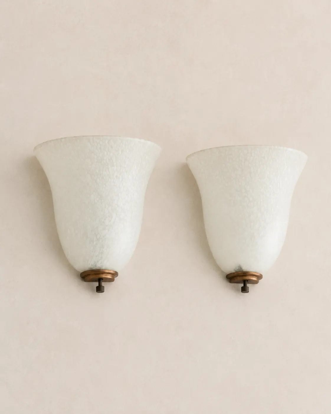 Vintage Murano glass wall sconces.