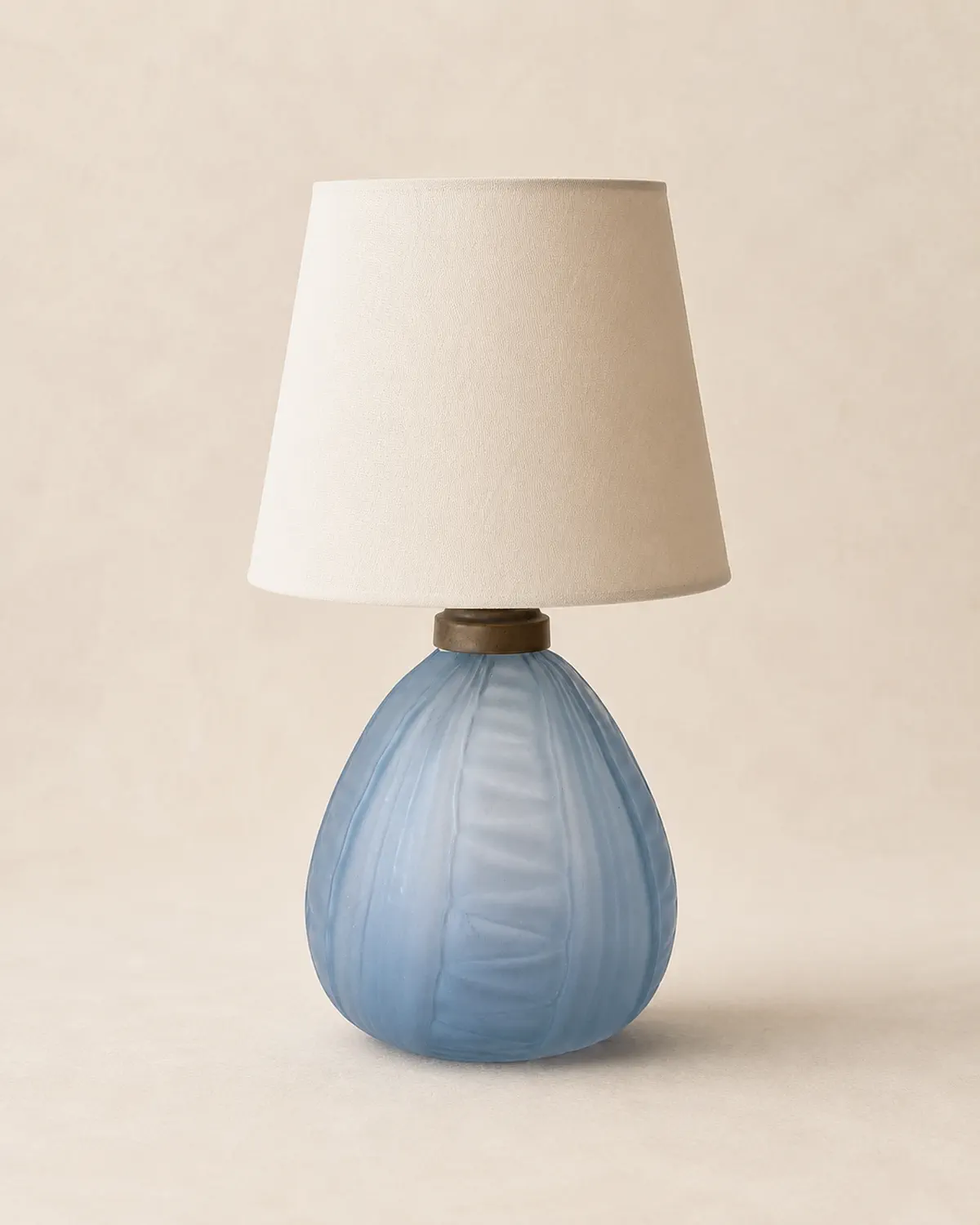 French 1950s glass table light.